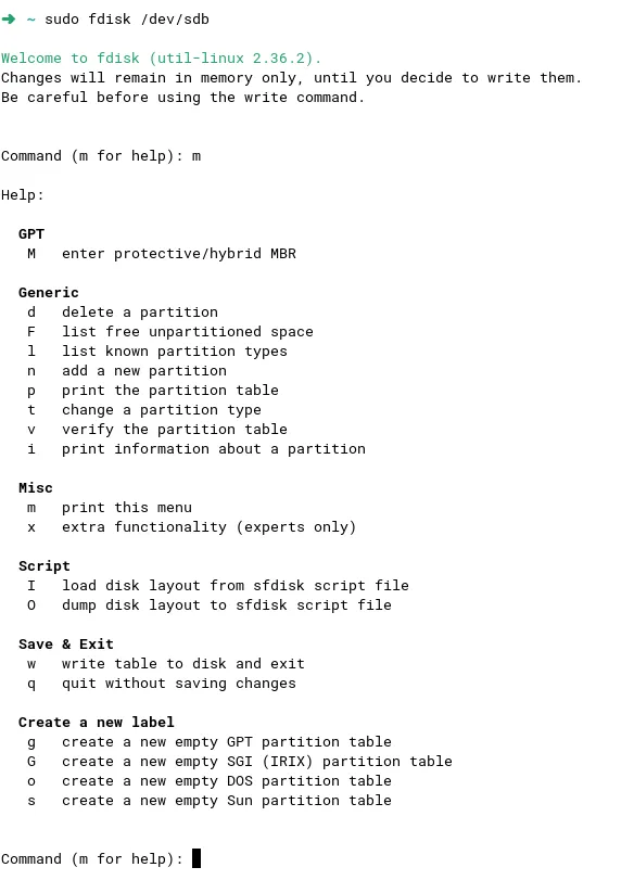 partition volumes