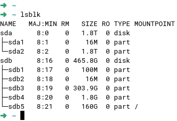 partition volumes