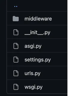 middleware folder in same dir as settings.py